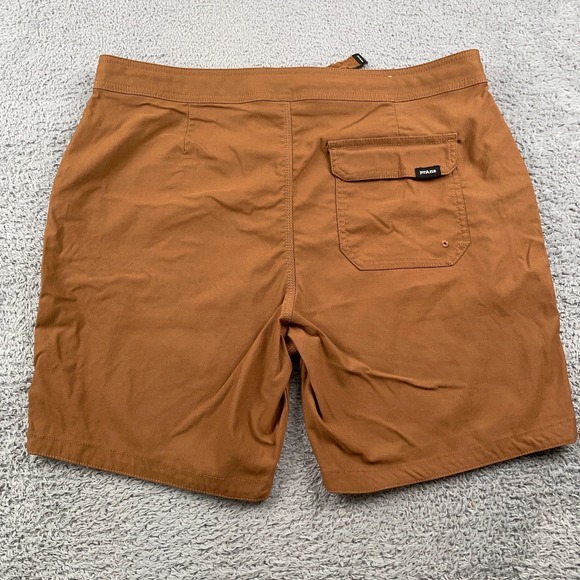 Prana Shorts Mens 36 Brown 7" Stretch Zion II Hybrid Belted Hiking Performance - Picture 3 of 11